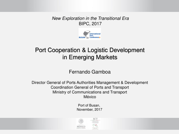 port cooperation logistic development