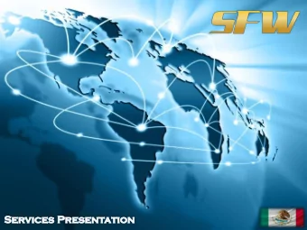 HISTORY  Solori Forwarding, S.A. de C.V. is an  International Freight Forwarder based in  Mexico