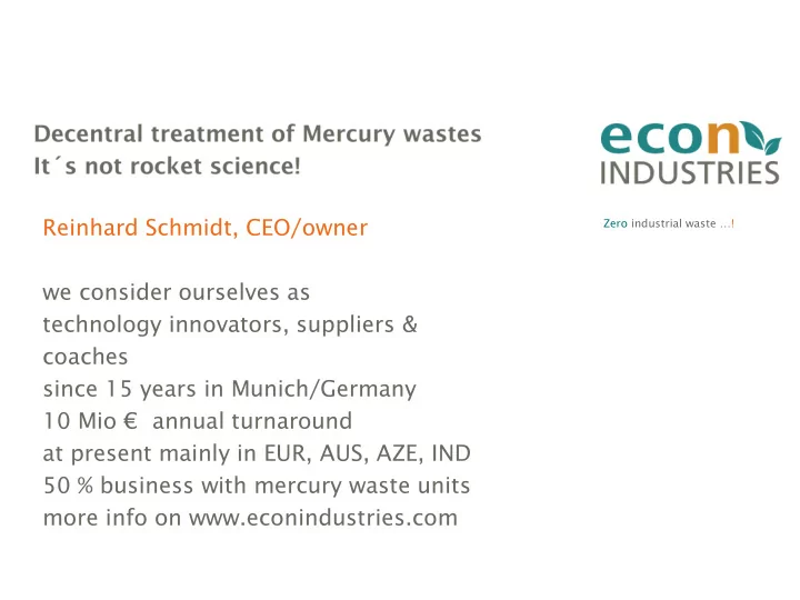 10 mio annual turnaround