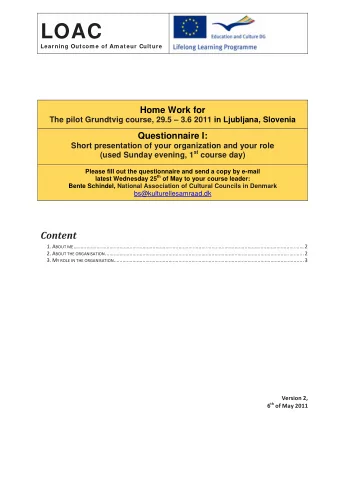 2 1. About me Name  Mr  Ms  Mrs Title  Slovenian  Dutch  Danish Nationality 2.