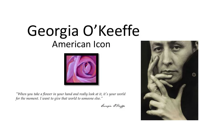 georgia o keeffe