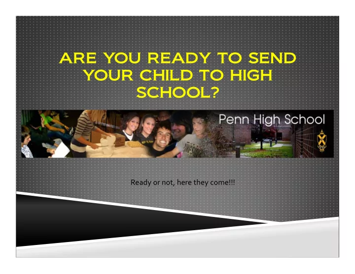 are you ready to send your child to high school