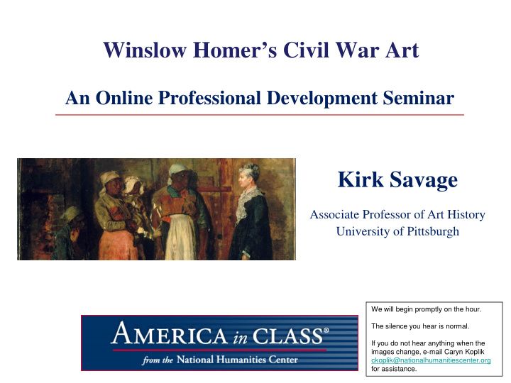 winslow homer s civil war art