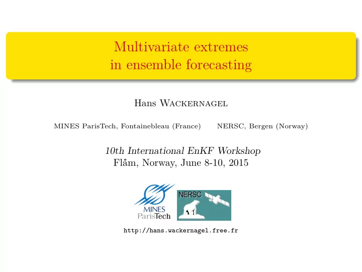 multivariate extremes in ensemble forecasting