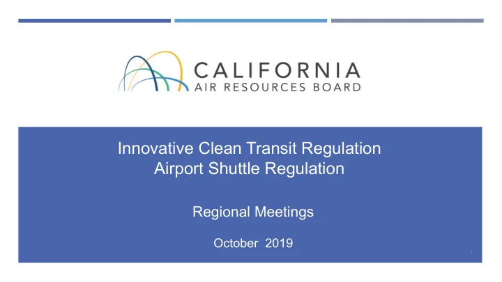 innovative clean transit regulation airport shuttle