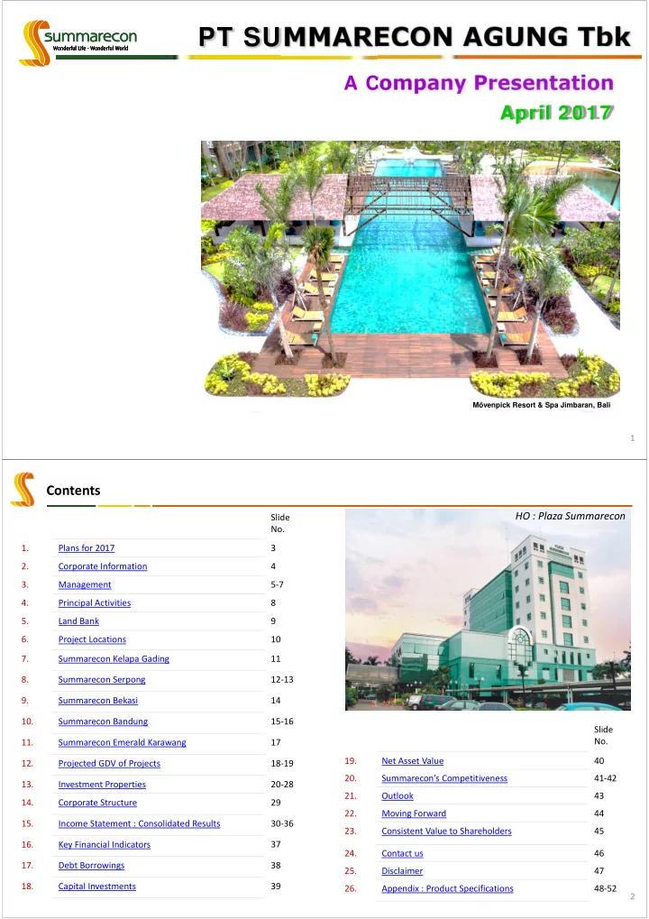 pt summarecon agung tbk