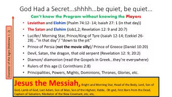 Not allowed in this teaching!!  You may not  check your brain at the door.  The Secret of God