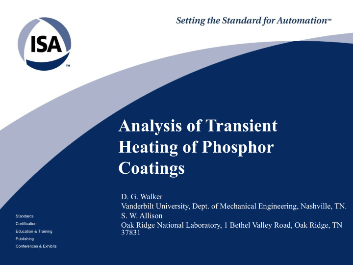 analysis of transient heating of phosphor coatings