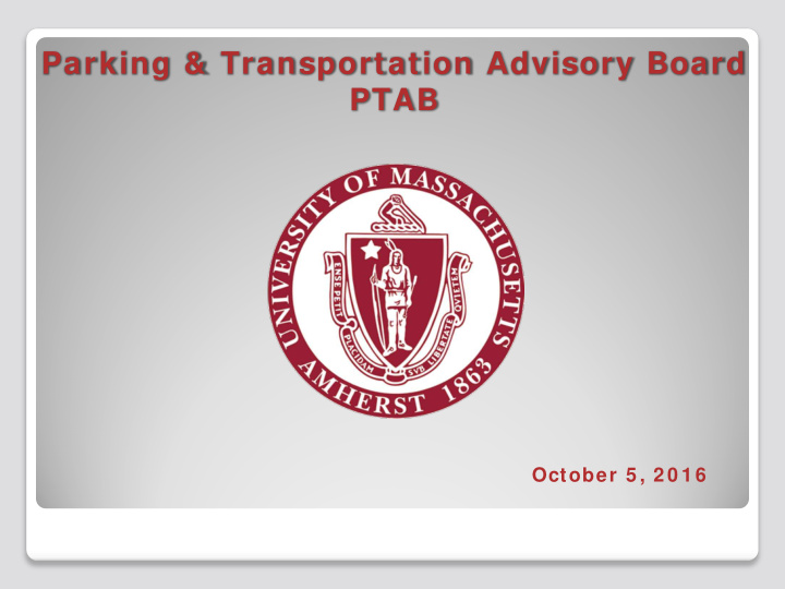 parking transportation advisory board ptab