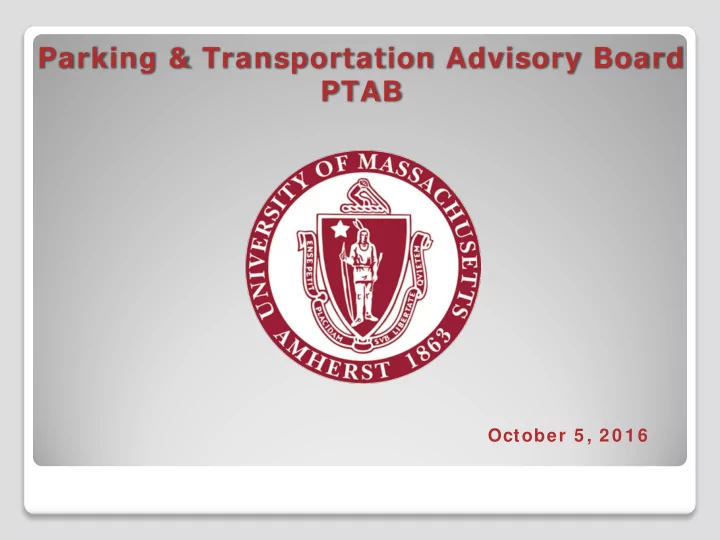 parking transportation advisory board ptab