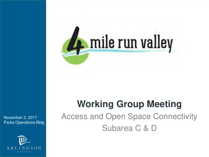 working group meeting