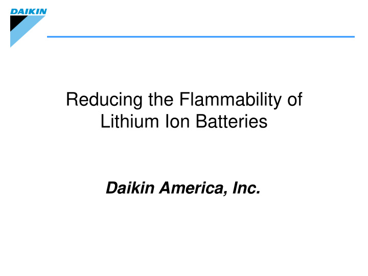reducing the flammability of