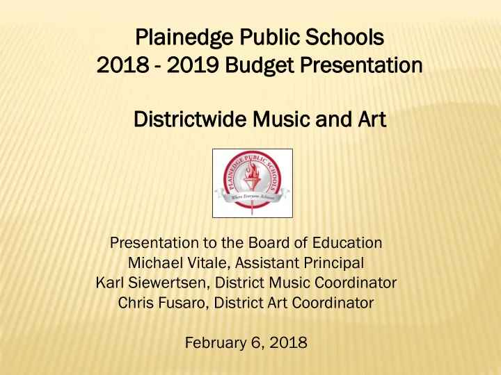 plaine pl nedg dge e pu public c schools ools