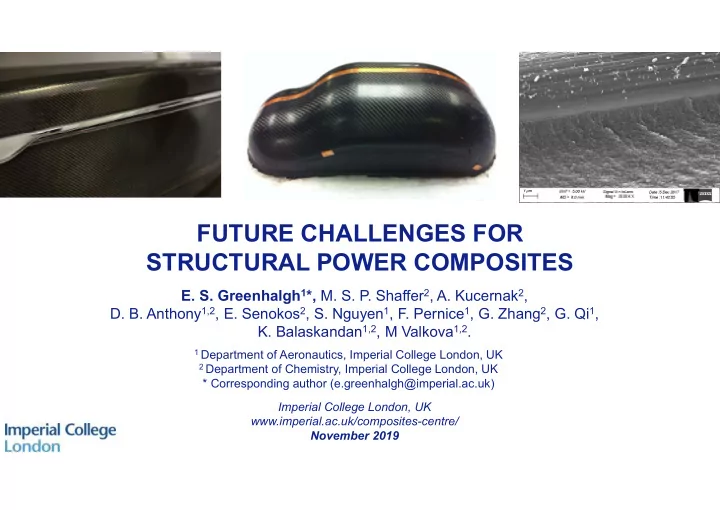 future challenges for structural power composites
