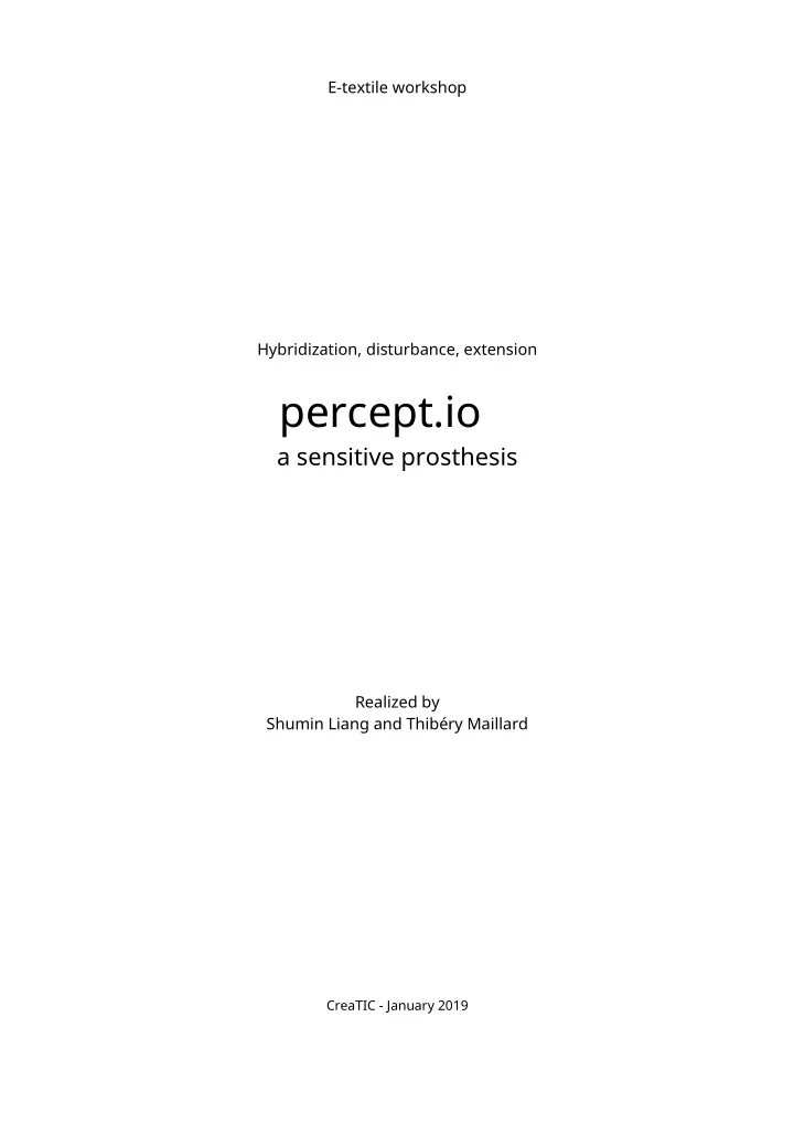 p e r c e p t i o