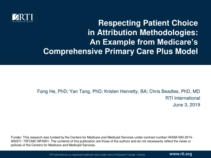 respecting patient choice