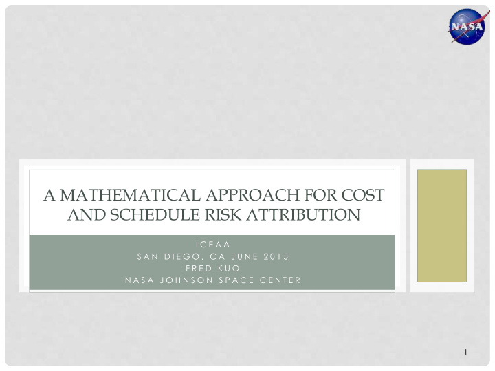 a mathematical approach for cost