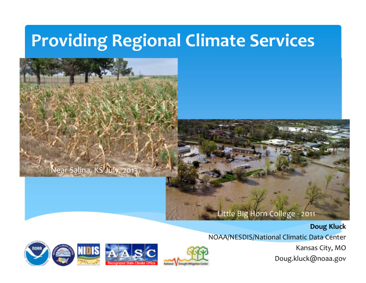 providing regional climate services