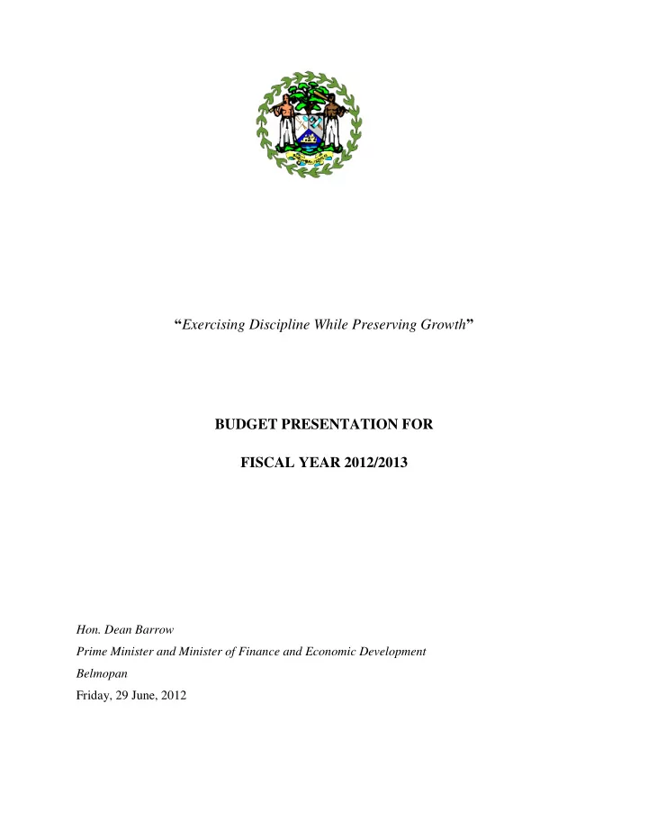 exercising discipline while preserving growth budget