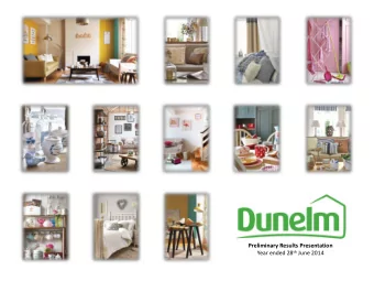 Preliminary Results Presentation Year ended 28 th June 2014  1  Geoff Cooper  Chairman  2  David