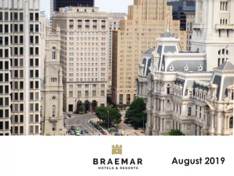 August 2019  Forward Looking Statements and Non-GAAP Measures  In keeping with the SEC's &quot;Safe