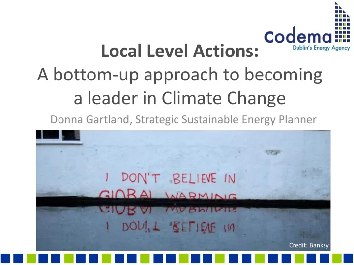 a leader in climate change
