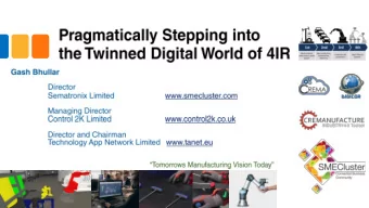 EU funds supporting  R&amp;I in Wales  Geraint Green  Head of Research and Innovation Branch  &amp;