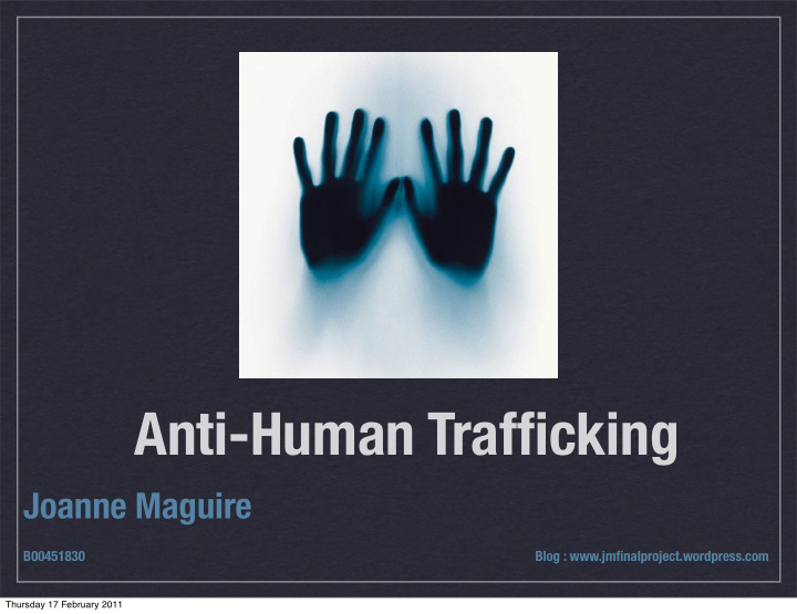 anti human trafficking