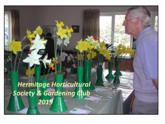 Hermitage Horticultural  Society &amp; Gardening Club  2019  Cost of becoming a member of the