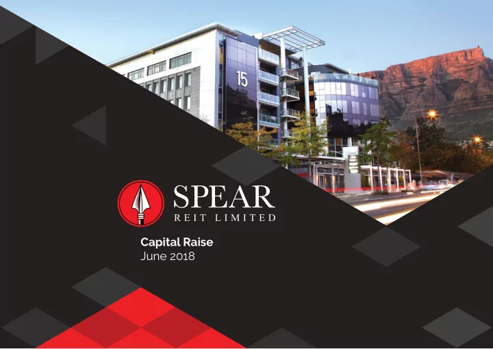 capital raise june 2018 table of contents