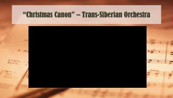Christmas Canon  Trans-Siberian Orchestra  The Baroque Period  1600-1750  Elaborate