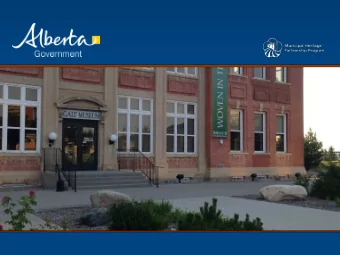 Creating a Future for Albertas Historic Places  1  Historic Places/Resources  Heritage