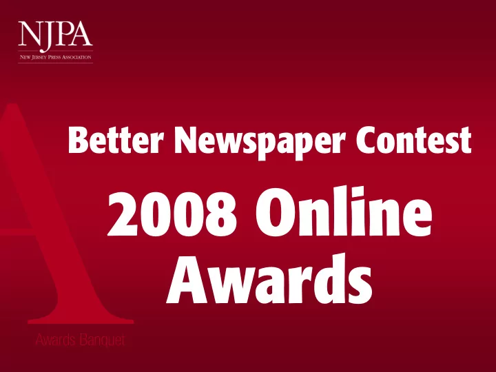 2008 online awards