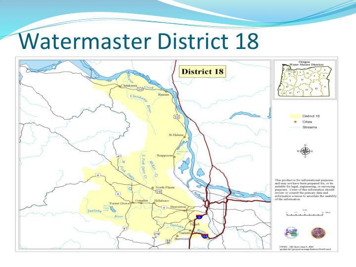 watermaster district 18 water rights prior appropria6on