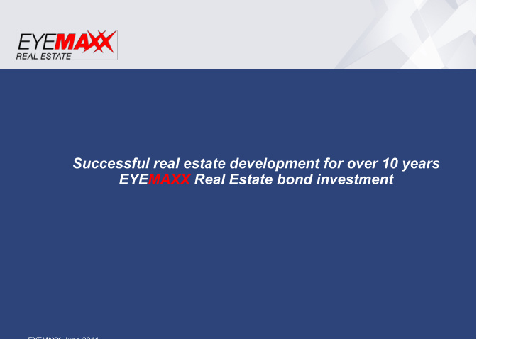 successful real estate development for over 10 years