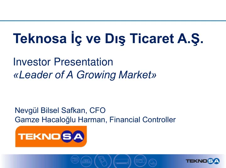 teknosa ve d ticaret a