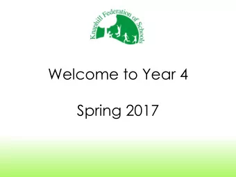 Welcome to Year 4  Spring 2017  Staff  Mrs Constantinou (Year Leader, Class teacher 4C)  Mrs Jordan