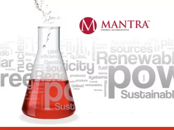 About Mantra Energy Alternatives Ltd.    Technology development company   Owner of ERC