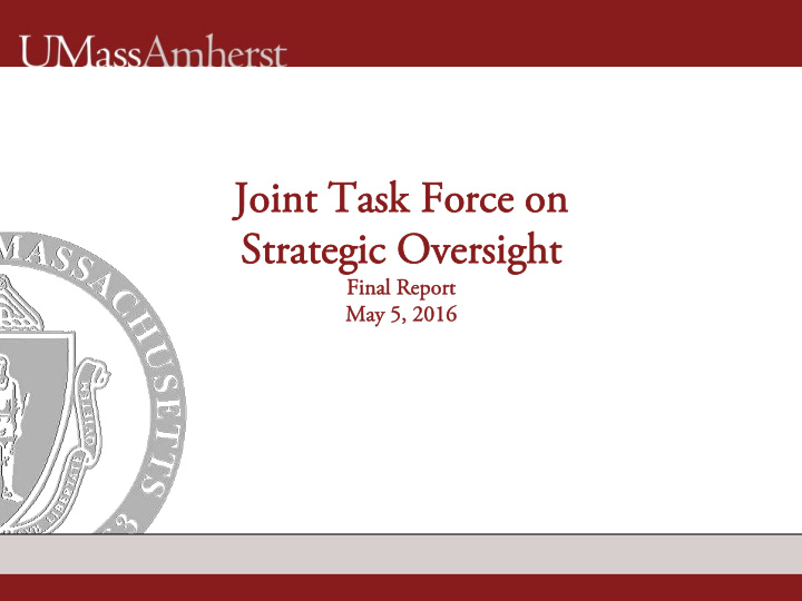 joint task force on joint task force on strategic