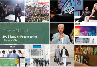 2015 Results Presentation  14 March 2016  Disclaimer and Basis of Preparation  Disclaimer  The