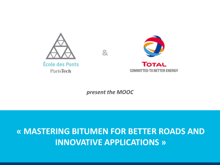 mastering bitumen for better roads and innovative