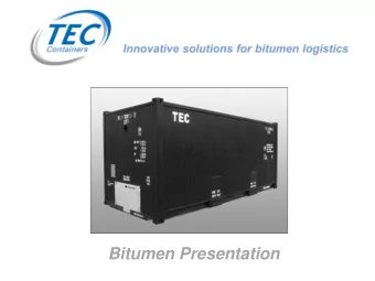 Bitumen Presentation  Design Consultants &amp; Engineers  serving the  Transport &amp; Energy