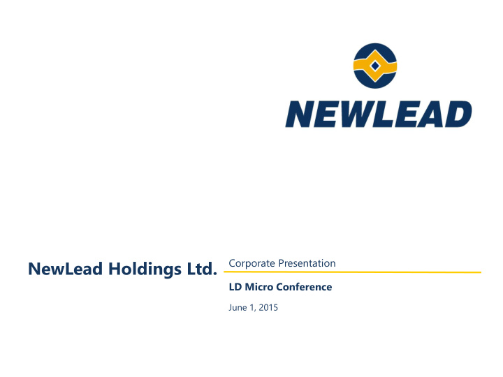 newlead holdings ltd