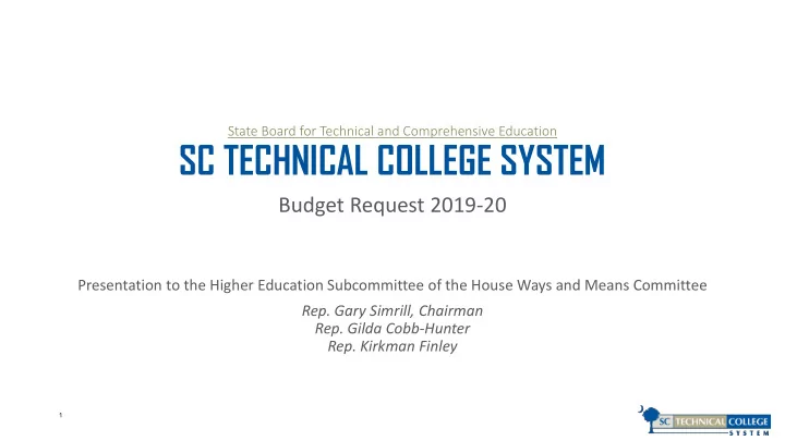 sc technical college system