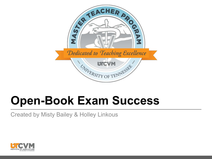 open book exam success