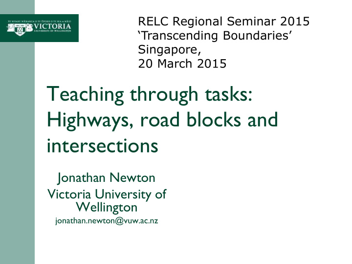 teaching through tasks highways road blocks and