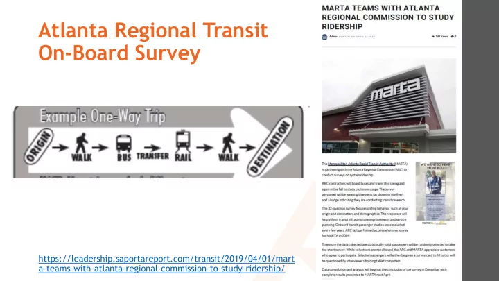 atlanta regional transit on board survey