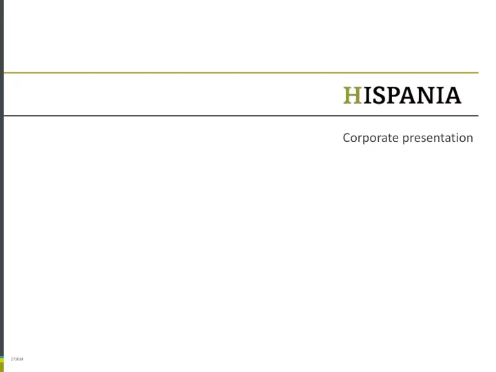 corporate presentation