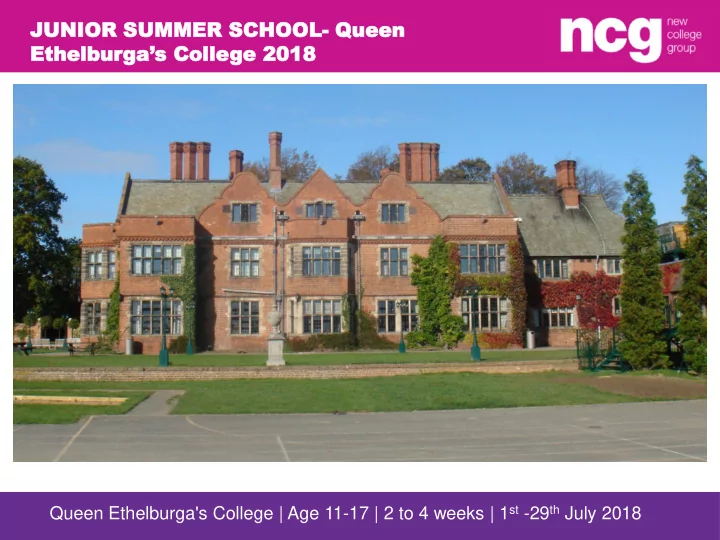ethelburga s co coll llege 2018