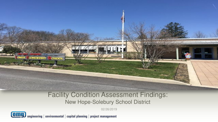 facility condition assessment findings